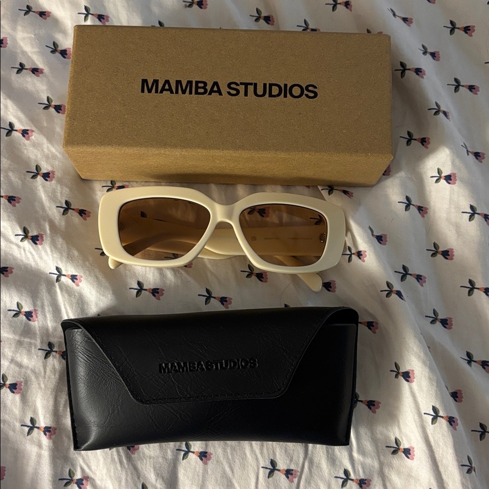 Mamba Studios Cream Sunglasses
